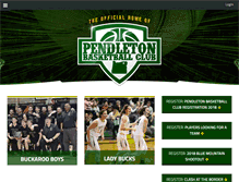 Tablet Screenshot of pendletonbasketballclub.org